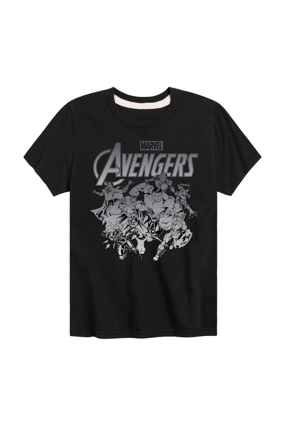 The Avengers - Group Logo - Toddler And Youth Short Sleeve Graphic T-Shirt