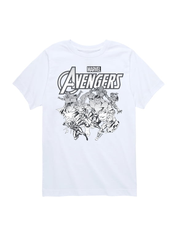 - Avengers Group Logo Boys' Short Sleeve Graphic T-Shirt