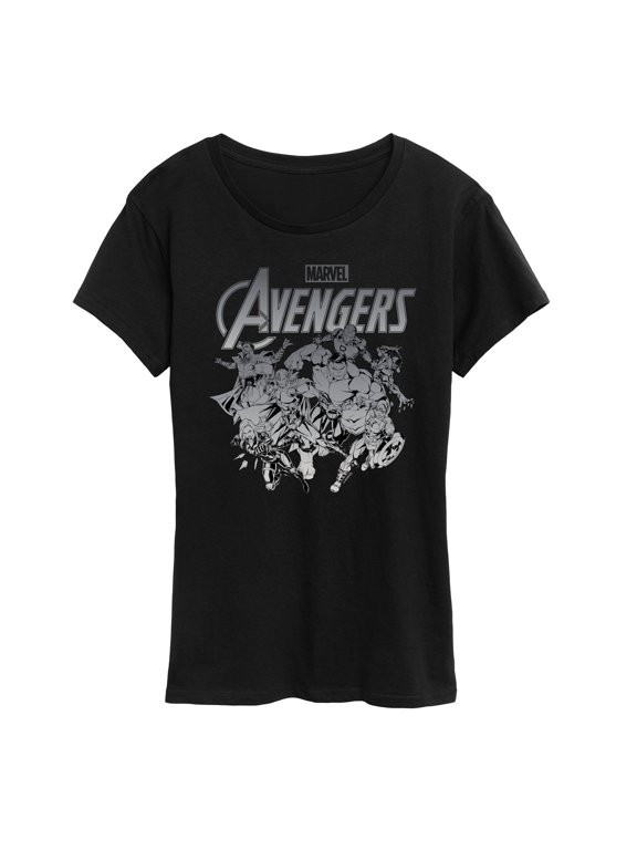 - Avengers Group Logo Women's Short Sleeve Graphic T-Shirt