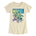 thumbnail image 1 of Marvel The Avengers - Group Rainbow - Toddler And Youth Girls Fitted Short Sleeve Graphic T-Shirt, 1 of 5