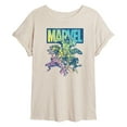 thumbnail image 1 of Marvel The Avengers - Group Rainbow - Women's Oversized Graphic T-Shirt, 1 of 5