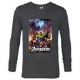 thumbnail image 1 of Marvel The Avengers Infinity Saga Comic Cover - Long Sleeve T-Shirt for Men - Customized-Charcoal Heather, 1 of 5