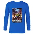 thumbnail image 1 of Marvel The Avengers Infinity Saga Comic Cover - Long Sleeve T-Shirt for Men - Customized-Navy, 1 of 5