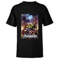 thumbnail image 1 of Marvel The Avengers Infinity Saga Comic Cover - Short Sleeve T-Shirt for Kids - Customized-Black, 1 of 5