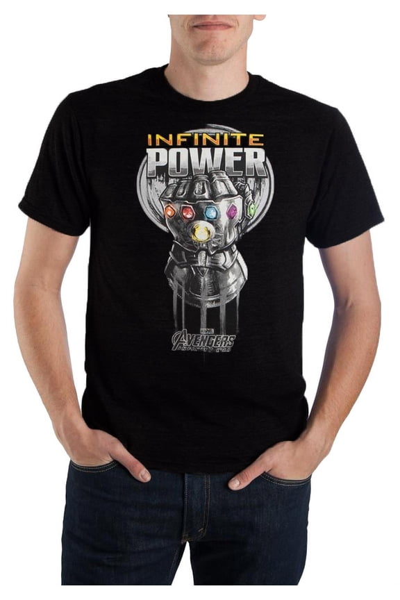 Marvel The Avengers Infinity War Infinite Power Gauntlet Men's T-shirt (Medium)