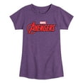 thumbnail image 1 of Marvel The Avengers - Logo - Toddler And Youth Girls Fitted Short Sleeve Graphic T-Shirt, 1 of 5