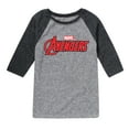 thumbnail image 1 of Marvel The Avengers - Logo - Toddler And Youth Raglan, 1 of 4