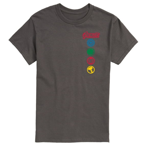 Marvel The Avengers - Logos - Adult Short Sleeve Graphic T-Shirt