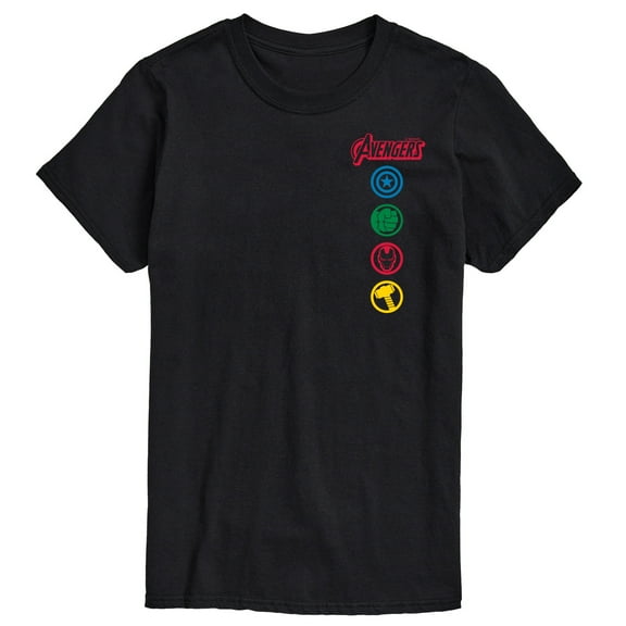 Marvel The Avengers - Logos - Adult Short Sleeve Graphic T-Shirt