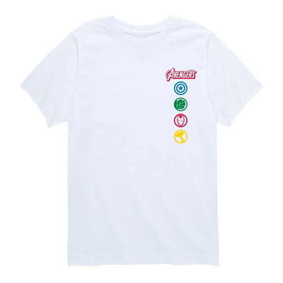 Marvel The Avengers - Logos - Toddler And Youth Short Sleeve Graphic T-Shirt