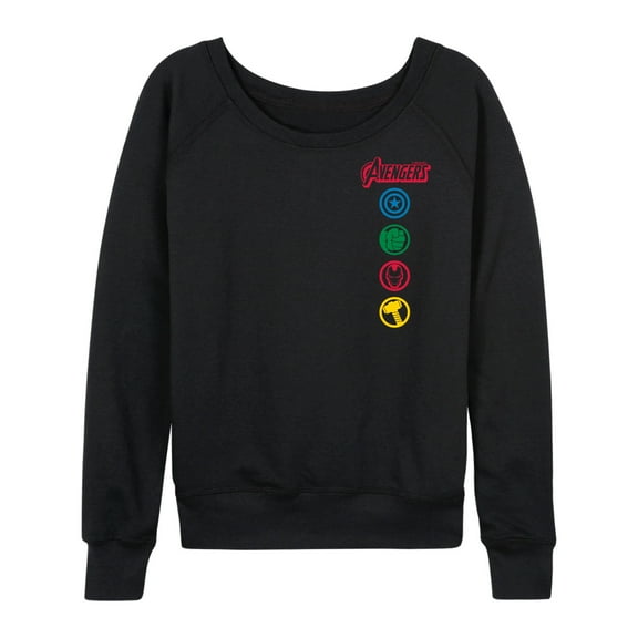 Marvel The Avengers - Logos - Women's French Terry Pullover Sweatshirt