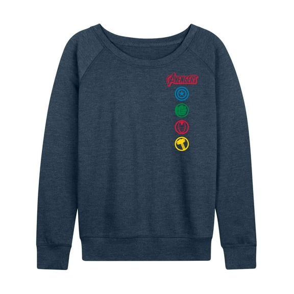 Marvel The Avengers - Logos - Women's French Terry Pullover Sweatshirt