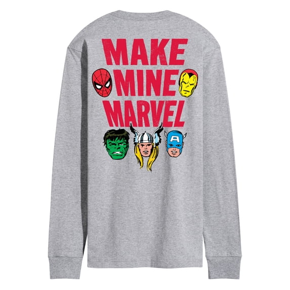 Marvel The Avengers - Make Mine Oversized - Adult Long Sleeve Graphic T-Shirt