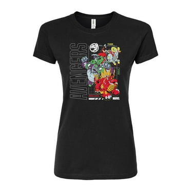 Marvel The Avengers - Mech Schematic - Juniors Fitted Graphic T-Shirt