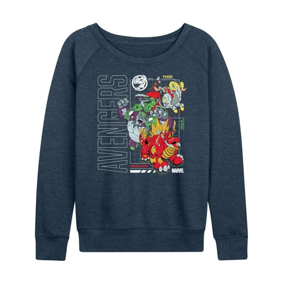 Marvel The Avengers - Mech Schematic - Women's French Terry Pullover Sweatshirt