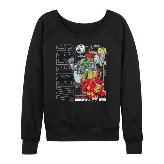 Marvel The Avengers - Mech Schematic - Women's French Terry Pullover Sweatshirt