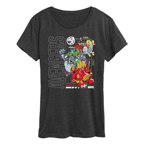 Marvel The Avengers - Mech Schematic - Women's Short Sleeve Graphic T-Shirt
