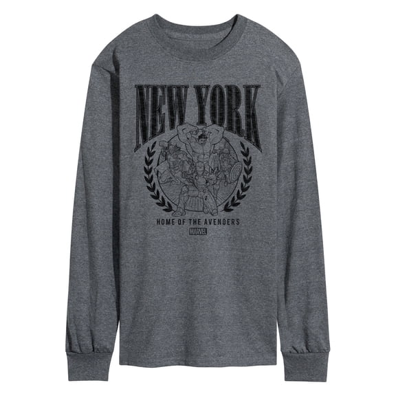 Marvel The Avengers - NYC - Adult Long Sleeve Graphic T-Shirt
