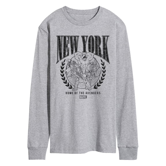 Marvel The Avengers - NYC - Adult Long Sleeve Graphic T-Shirt