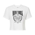 thumbnail image 1 of Marvel The Avengers - NYC - Juniors Cropped Graphic T-Shirt, 1 of 5