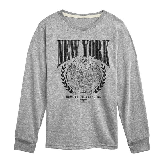 Marvel The Avengers - NYC - Toddler And Youth Long Sleeve Graphic T-Shirt