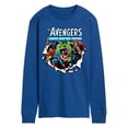 thumbnail image 1 of Marvel The Avengers - Paper Rip - Adult Long Sleeve Graphic T-Shirt, 1 of 5