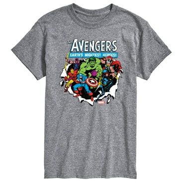 Marvel The Avengers - Paper Rip - Adult Short Sleeve Graphic T-Shirt