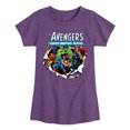 thumbnail image 1 of Marvel The Avengers - Paper Rip - Toddler And Youth Girls Fitted Short Sleeve Graphic T-Shirt, 1 of 5