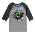 thumbnail image 1 of Marvel The Avengers - Paper Rip - Toddler And Youth Raglan, 1 of 5