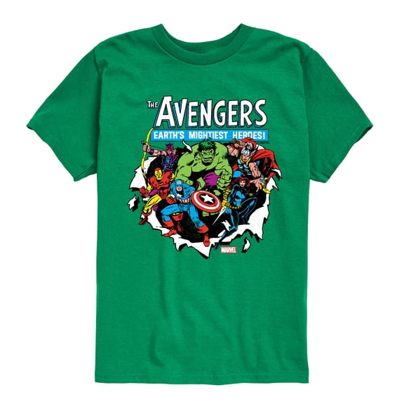 Marvel The Avengers - Paper Rip - Toddler And Youth Short Sleeve Graphic T-Shirt