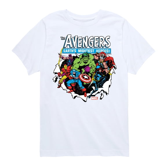 Marvel The Avengers - Paper Rip - Toddler And Youth Short Sleeve Graphic T-Shirt