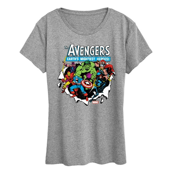 Marvel The Avengers - Paper Rip - Women's Short Sleeve Graphic T-Shirt