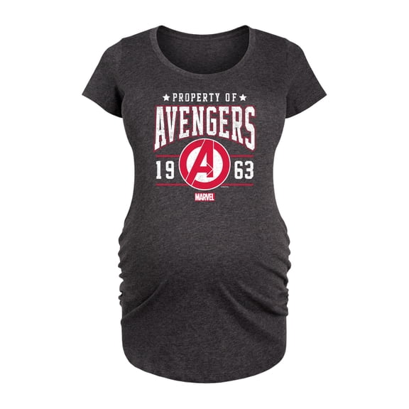 Marvel The Avengers - Property Of - Maternity Scoop Neck Graphic T-Shirt