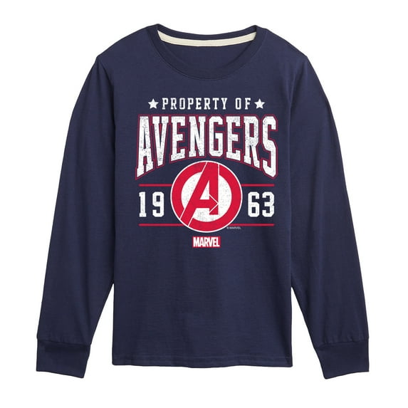 Marvel The Avengers - Property Of - Toddler And Youth Long Sleeve Graphic T-Shirt