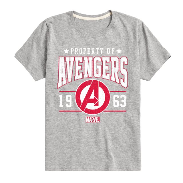 Marvel The Avengers - Property Of - Toddler And Youth Short Sleeve Graphic T-Shirt