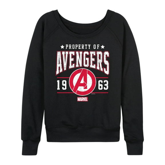 Marvel The Avengers - Property Of - Women's French Terry Pullover Long Sleeve Shirt