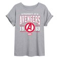 thumbnail image 1 of Marvel The Avengers - Property Of - Women's Oversized Graphic T-Shirt, 1 of 5