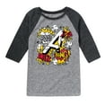 thumbnail image 1 of Marvel The Avengers - Scribble Doodles - Toddler And Youth Raglan, 1 of 5