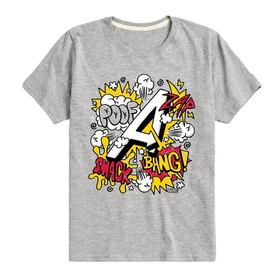 Marvel The Avengers - Scribble Doodles - Toddler And Youth Short Sleeve Graphic T-Shirt
