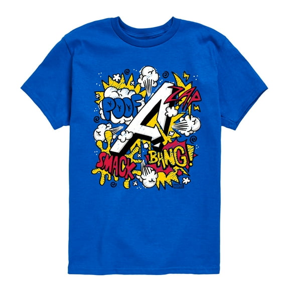 Marvel The Avengers - Scribble Doodles - Toddler And Youth Short Sleeve Graphic T-Shirt