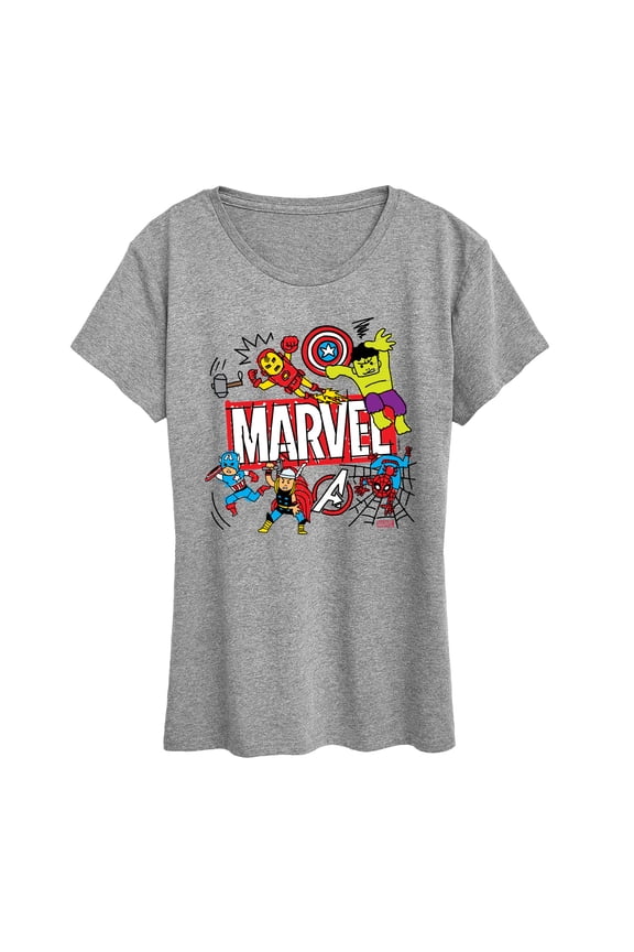 The Avengers - Sketch - Women's Short Sleeve Graphic T-Shirt