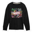 thumbnail image 1 of Marvel The Avengers - Sticker Collage - Toddler And Youth Long Sleeve Graphic T-Shirt, 1 of 4