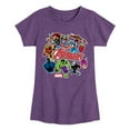 thumbnail image 1 of Marvel The Avengers - Stickers Style - Toddler And Youth Girls Fitted Short Sleeve Graphic T-Shirt, 1 of 5