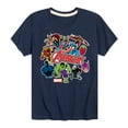 thumbnail image 1 of Marvel The Avengers - Stickers Style - Toddler And Youth Short Sleeve Graphic T-Shirt, 1 of 5