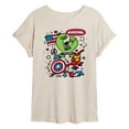 thumbnail image 1 of Marvel The Avengers - USA Sketch - Women's Oversized Graphic T-Shirt, 1 of 5
