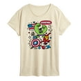 thumbnail image 1 of Marvel The Avengers - USA Sketch - Women's Short Sleeve Graphic T-Shirt, 1 of 4
