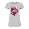 thumbnail image 1 of Marvel The Avengers - Valentines Doodle - Juniors Fitted Graphic T-Shirt, 1 of 5