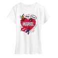 thumbnail image 1 of Marvel The Avengers - Valentines Doodle - Women's Short Sleeve Graphic T-Shirt, 1 of 5