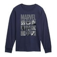 thumbnail image 1 of Marvel The Avengers - Villain Grid - Toddler And Youth Long Sleeve Graphic T-Shirt, 1 of 4
