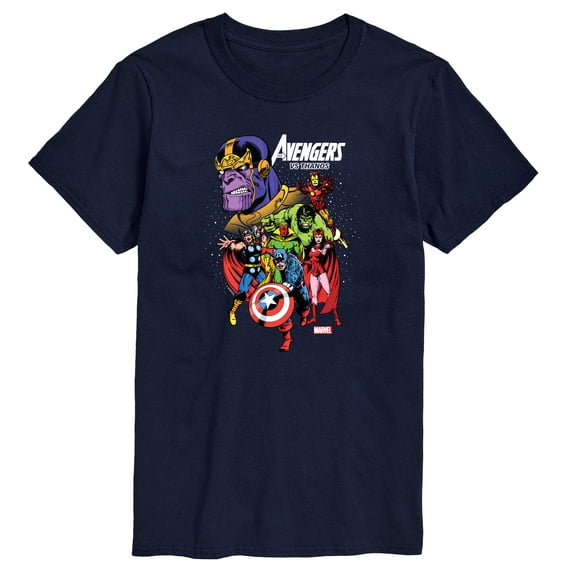 Marvel The Avengers - Vs Thanos - Adult Short Sleeve Graphic T-Shirt